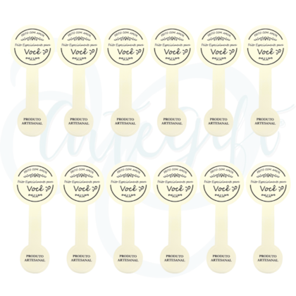 12 Adesivos Lacre - Especialmente Para Você