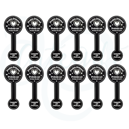 12 Adesivos Lacre - Produto Artesanal
