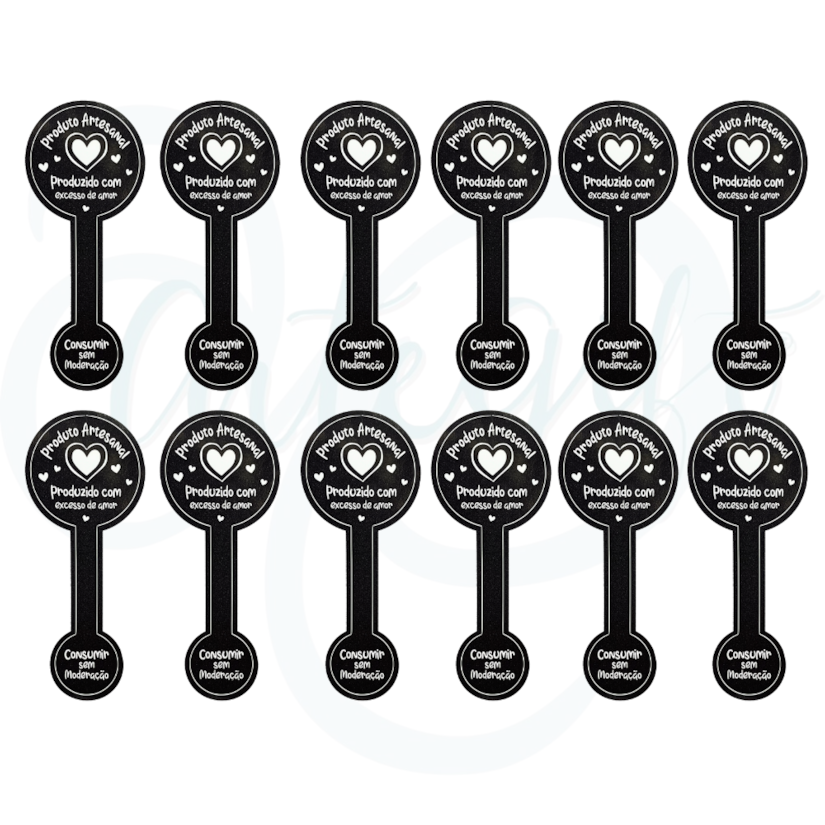 12 Adesivos Lacre - Produto Artesanal