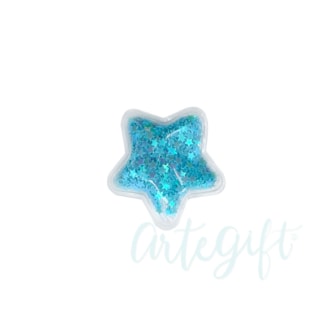 Aplique Estrela Incolor Azul Pacote 2 Unidades