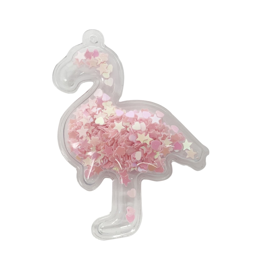 Aplique Flamingo Incolor Rosa Pacote 2 Unidades