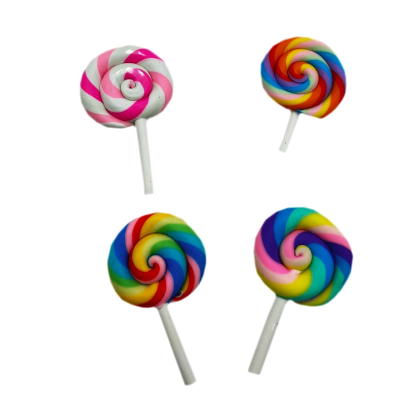 Aplique Pirulito Espiral Pacote 5 Unidades