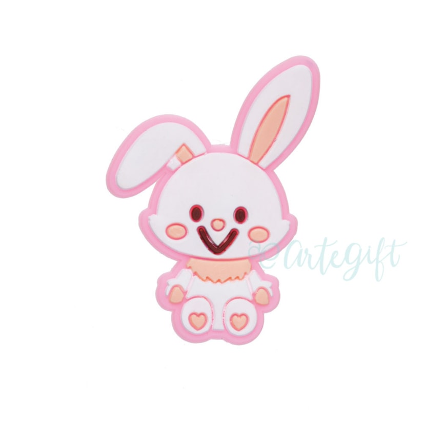 Aplique Silicone Coelho Pacote 4 Unidades