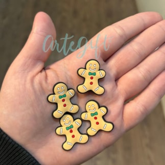 Aplique Silicone Ginger Bread