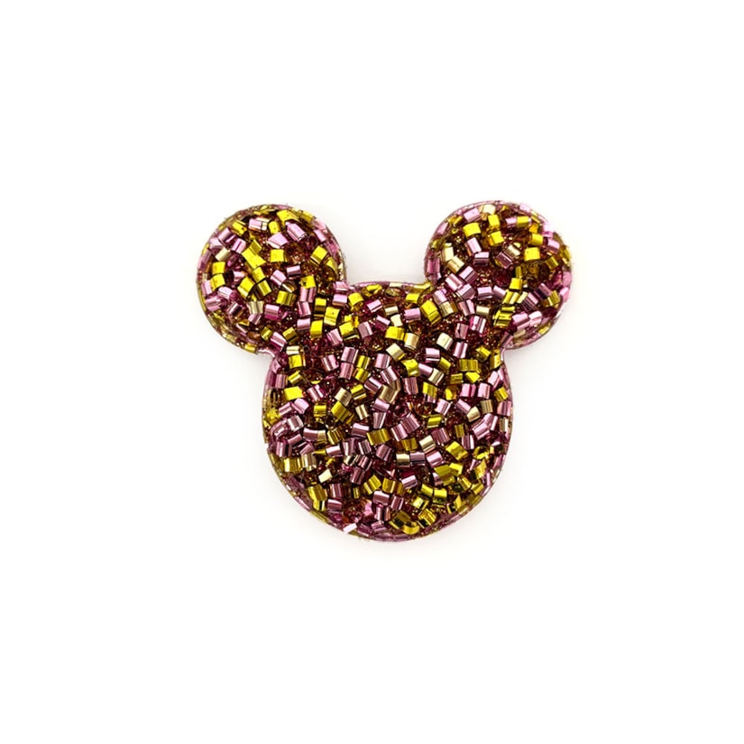 Aplique Urso Canutilho Ouro/Preto Pacote 2 Unidades