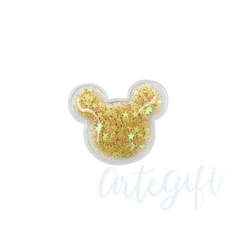 Aplique Urso Incolor Amarelo  Pacote 2 Unidades