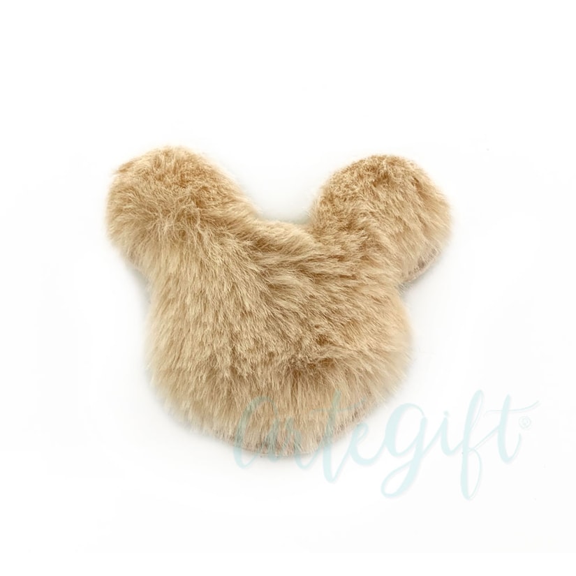 Aplique Urso Pelo Off White Pacote 2 Unidades