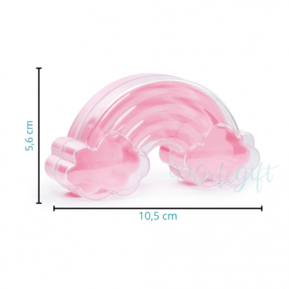 Arco-Íris Rosa Caixa Acrílica