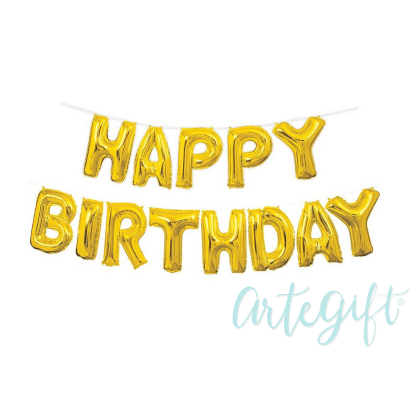Balão Happy Birthday Metalizado