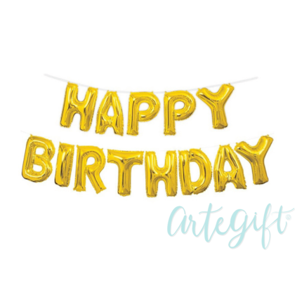 Balão Happy Birthday Metalizado