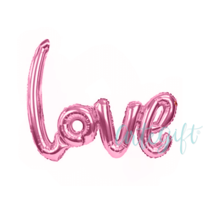 Balão Love Metalizado Pink
