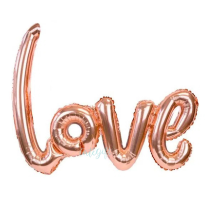 Balão Love Metalizado Rose Gold