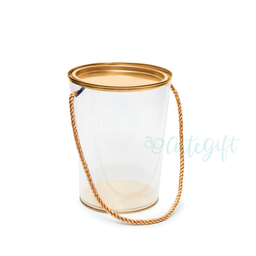 Balde Cônico Transparente Cobre