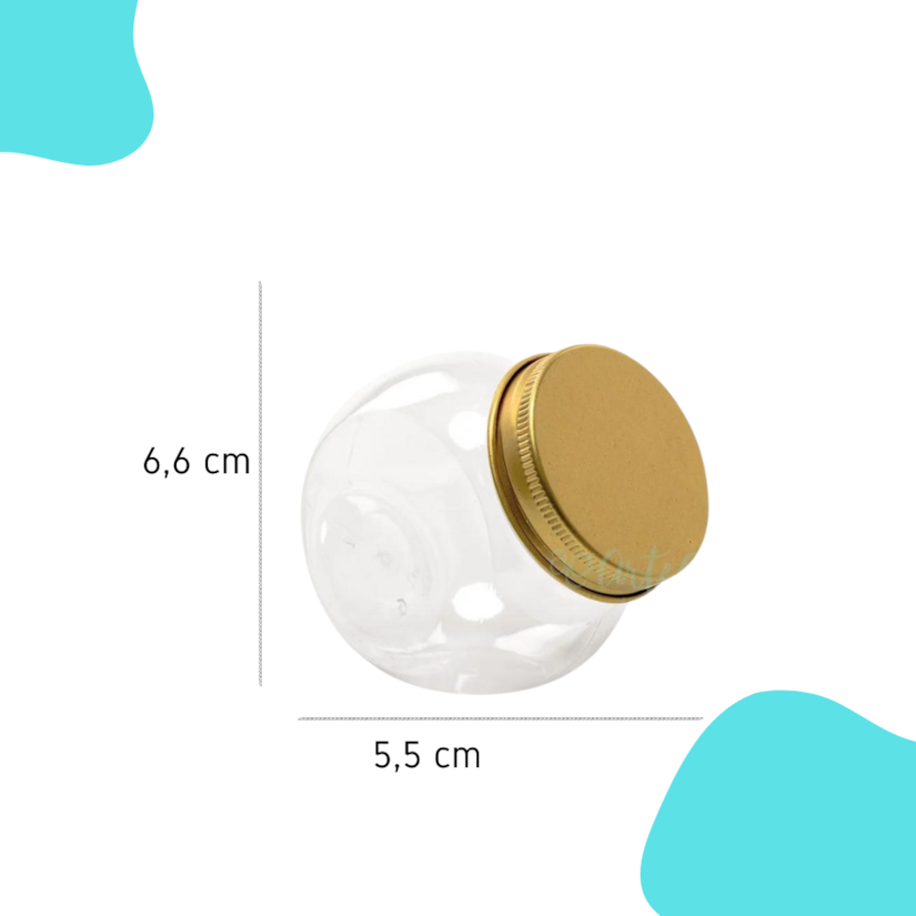 Baleiro 150ML Tampa Ouro