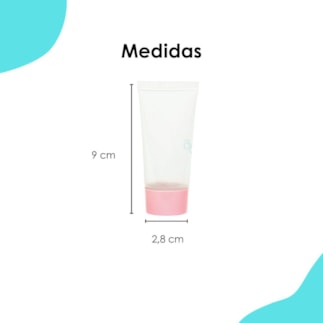 Bisnaga Plástica 30ML Tampa Rosca Rosa