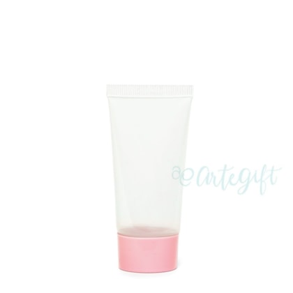 Bisnaga Plástica 30ML  Tampa Rosca Rosa