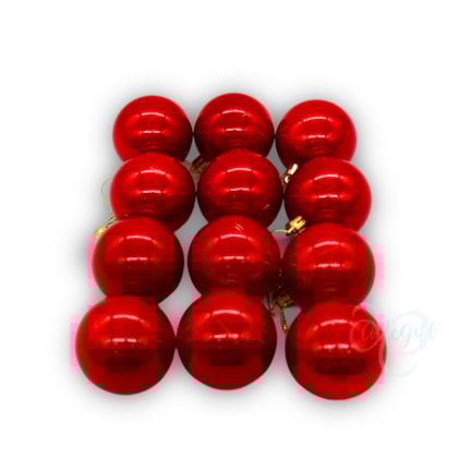Bola Natal 8CM - 12 Unidades