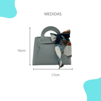 Bolsa Médium Herm  - Azul Claro