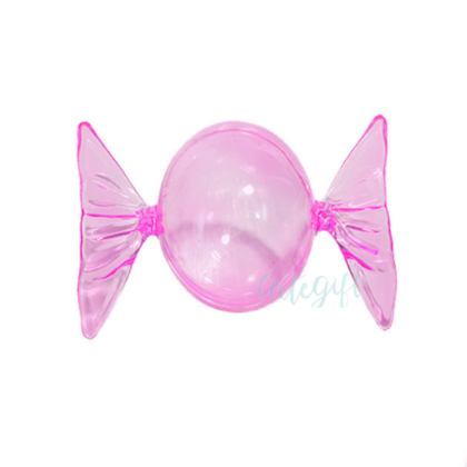 BOMBOM ACRÍLICO LILÁS - PACOTE COM 12 UNIDADES