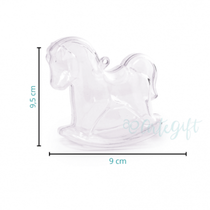 Caixa Acrílica Cavalinho Cristal