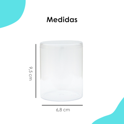 Caixa Acrilica Cristal Cilindrica