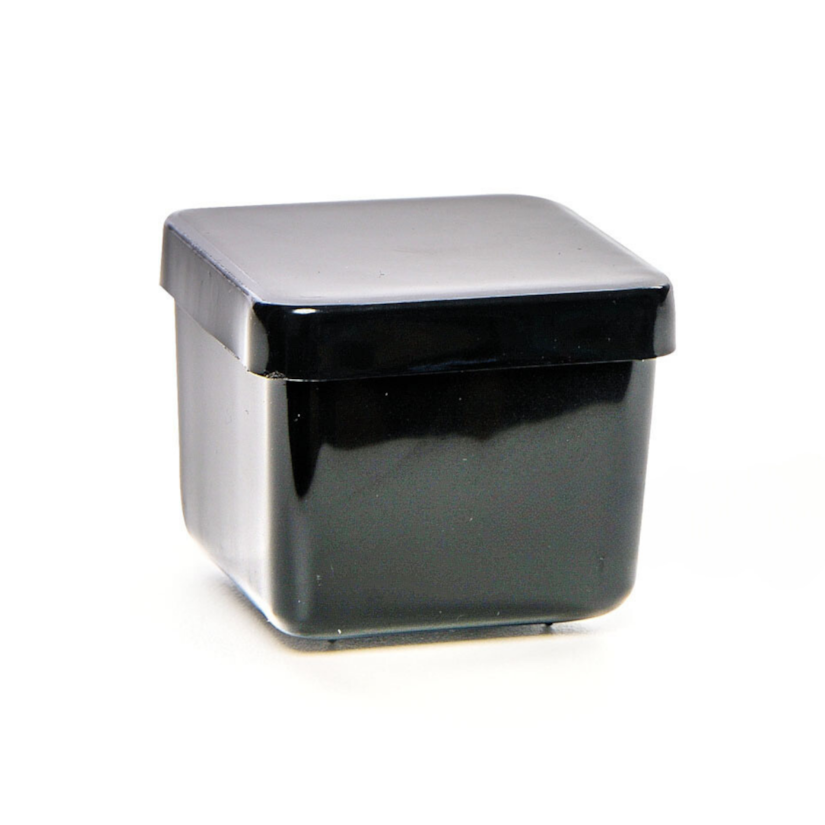 Caixa Acrilica Cristal Quadrada Preta 5x5