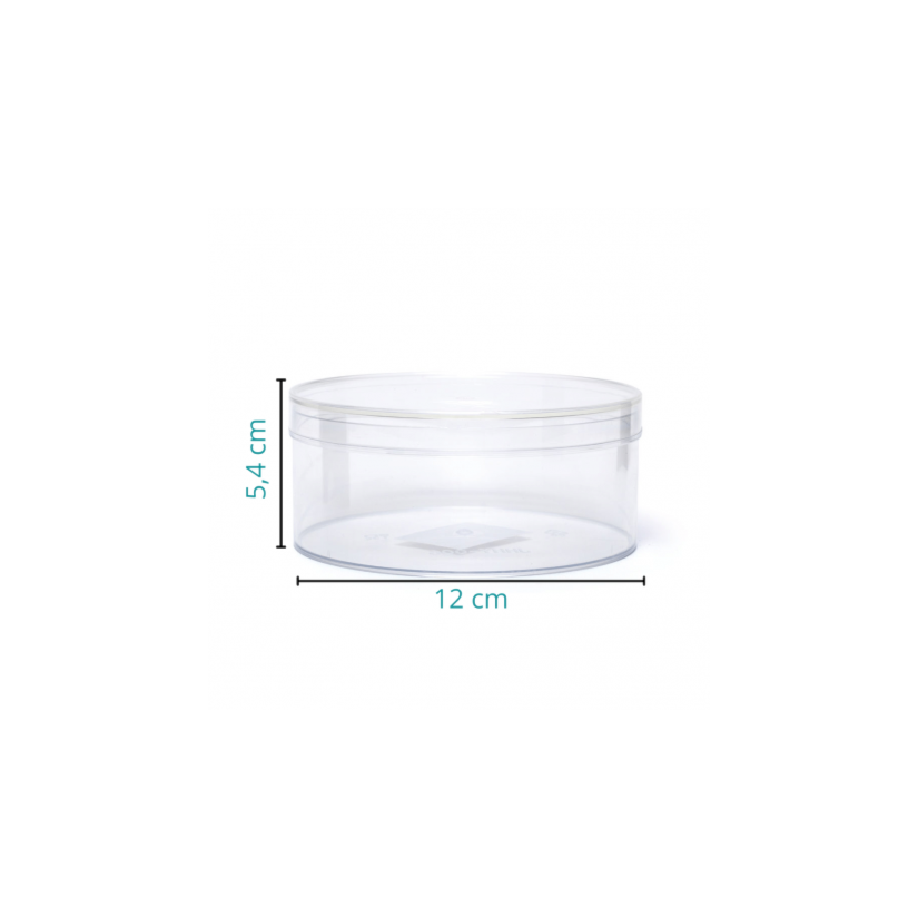 Caixa Acrílica Cristal Redonda