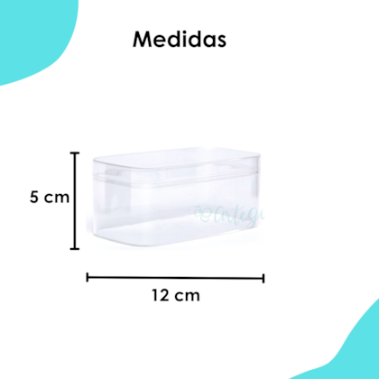 Caixa Acrílica Cristal Retangular 12X6CM