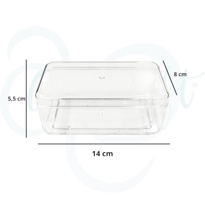 Caixa Acrílica Cristal Retangular 14*8
