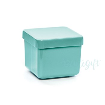 Caixa Acrílica Quadrada 5X5 Tiffany - Pacote Com 12 Unidades