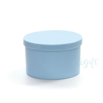 Caixa Acrílica Redonda Azul 6,5X4CM
