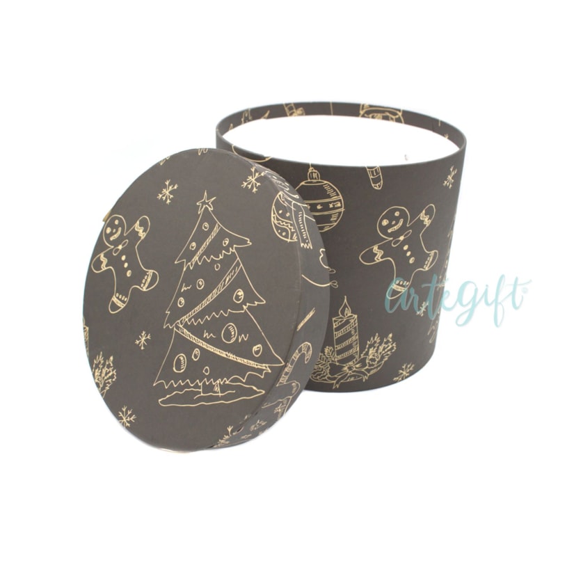 Caixa Natal Silhueta Verde G