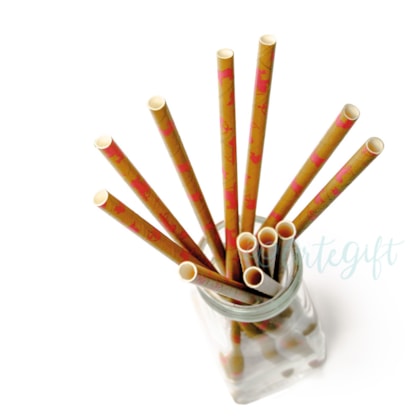 Canudo de Papel Anjo Dourado