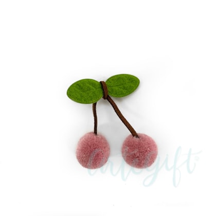 Cerejinha Rosa  Pacote 5 Unidades