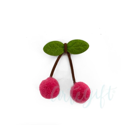 Cerejinha Rosa Pink  Pacote 5 Unidades