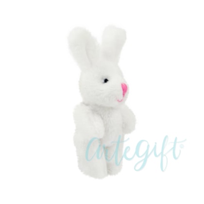 Coelho Chaveiro 8Cm Branco