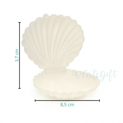 Concha Mini Cristal Caixa Areia