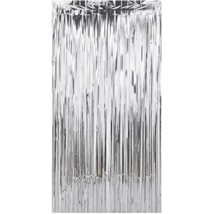 Cortina Metalizada Prata