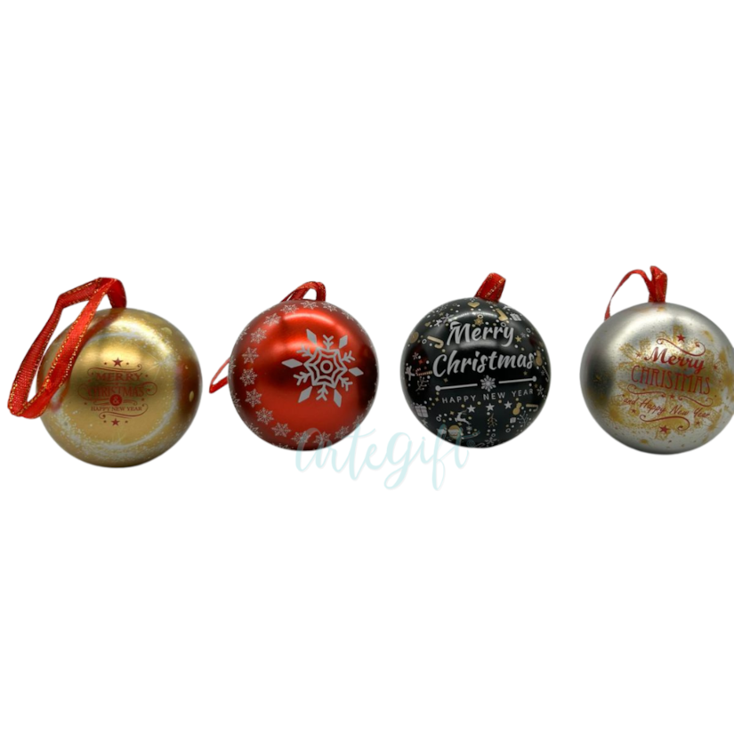 Esfera De Metal Natal Gold
