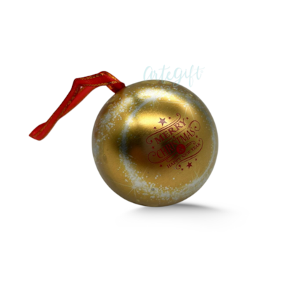 Esfera De Metal Natal Gold