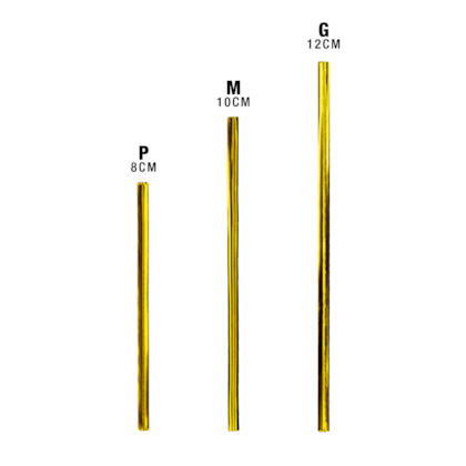 Fecho Prático Dourado 10cm