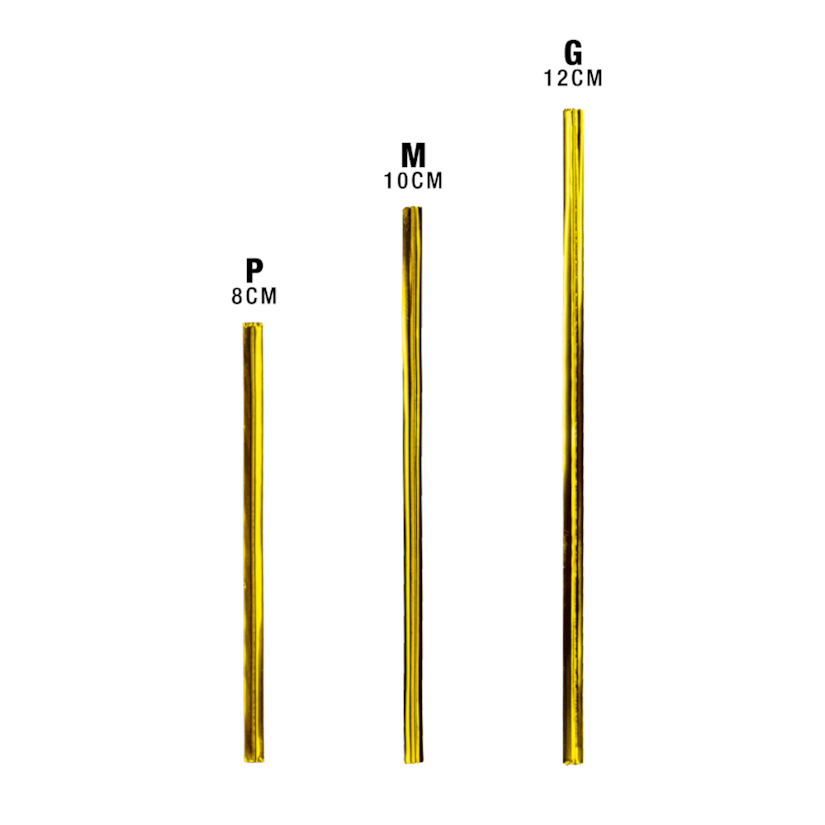Fecho Prático Dourado 12cm