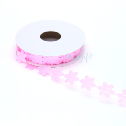 Fita Flor Rosa - 1,6 cm / 14 mts