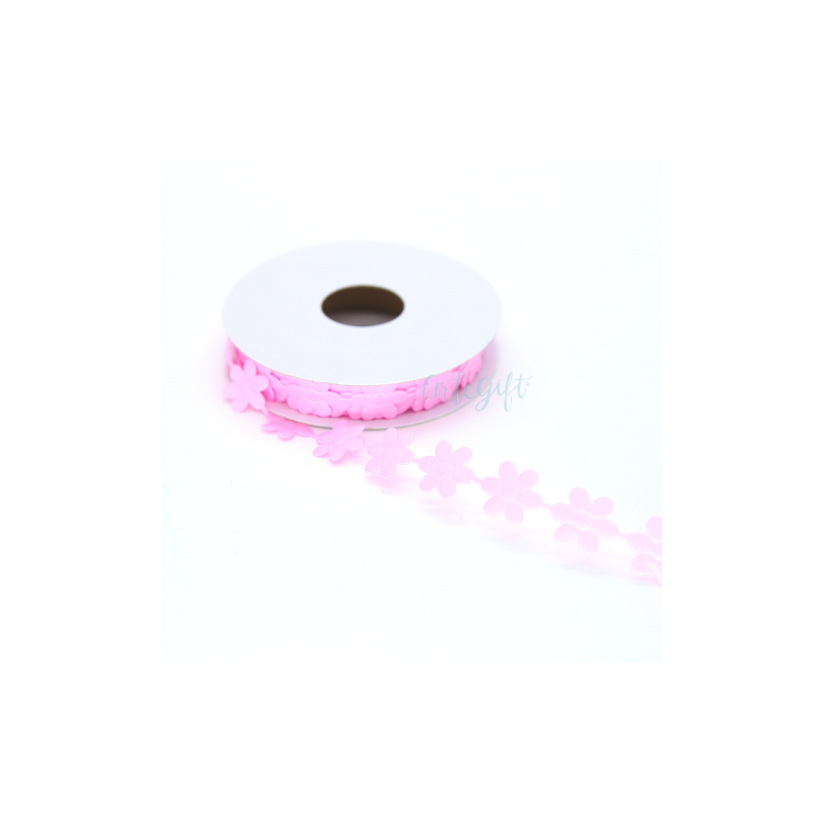 Fita Flor Rosa - 1,6 cm / 14 mts