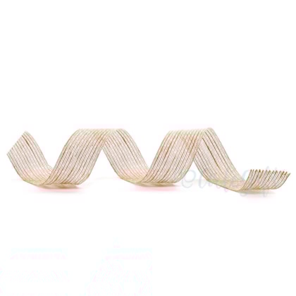 Fita Juta Listrada Branca  5 Metros