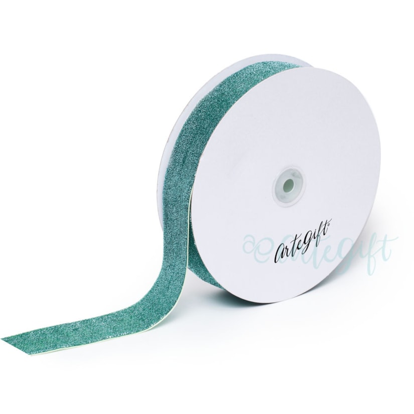 Fita Lurex 4CM Azul Frozen - Rolo C/ 22,8Metros
