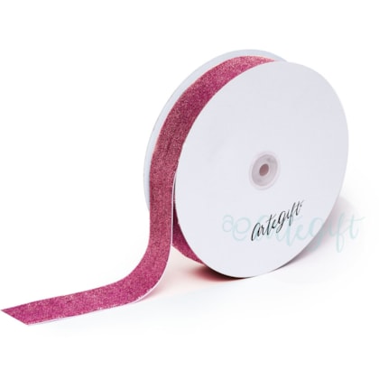 Fita Lurex 4CM Pink Gradiente - Rolo C/ 22,8Metros