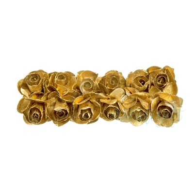 Flor De  Papel Dourada - Pacote Com 144 Unidades