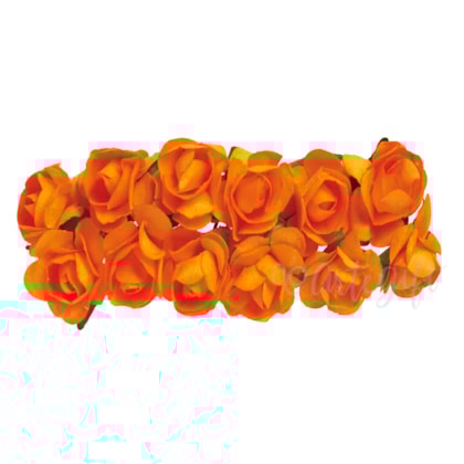 Flor De  Papel Laranja