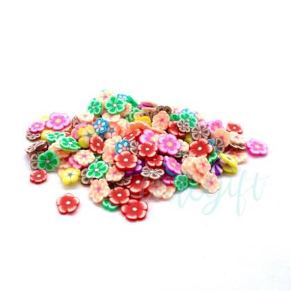 Flor Tropical Fimo Fatiado 10 Gramas